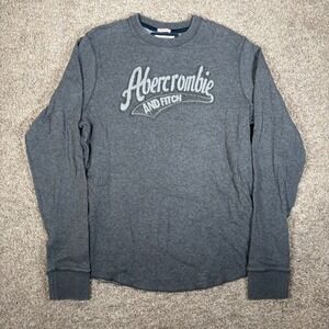 Abercrombie and Fitch Mens Large Crewneck Sweatshirt Muscle Fit Y2K Skate Grunge